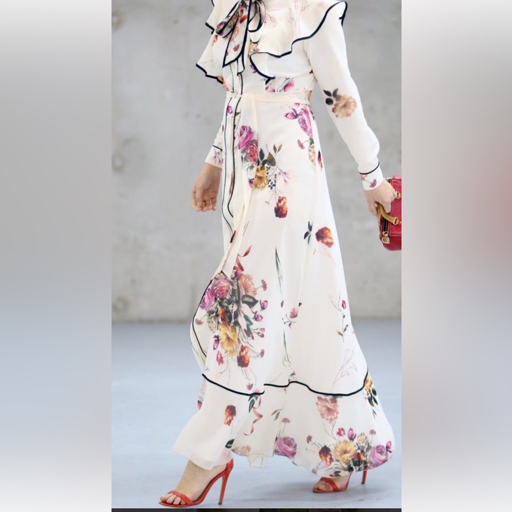 Women  flower print dress size 12